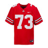 Ohio State Buckeyes Nike #73 Grant Toutant Student Athlete Scarlet Football Jersey - Front View